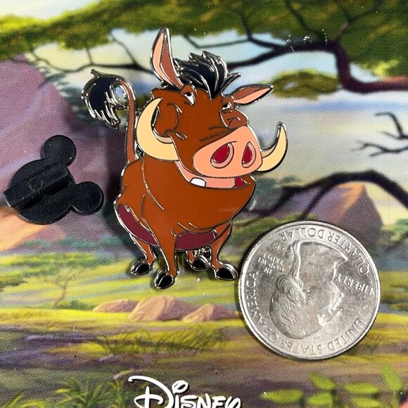 Disney Lion King Trading Pin Pumbaa Brooch Badge Lapel Pin Accessories Jewelry - Picture 2 of 6